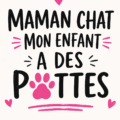 Un t-shirt humoristique pour les mamans de chats avec une citation amusante.