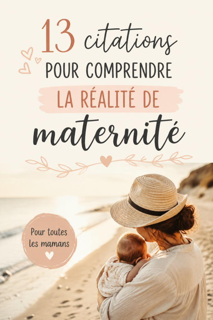 Citations sur la maternité exprimant les vérités universelles des mamans.