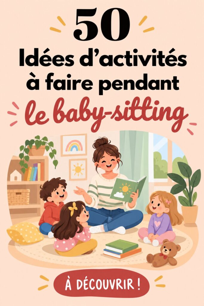 Des enfants s'amusant ensemble autour d'activités ludiques en babysitting.