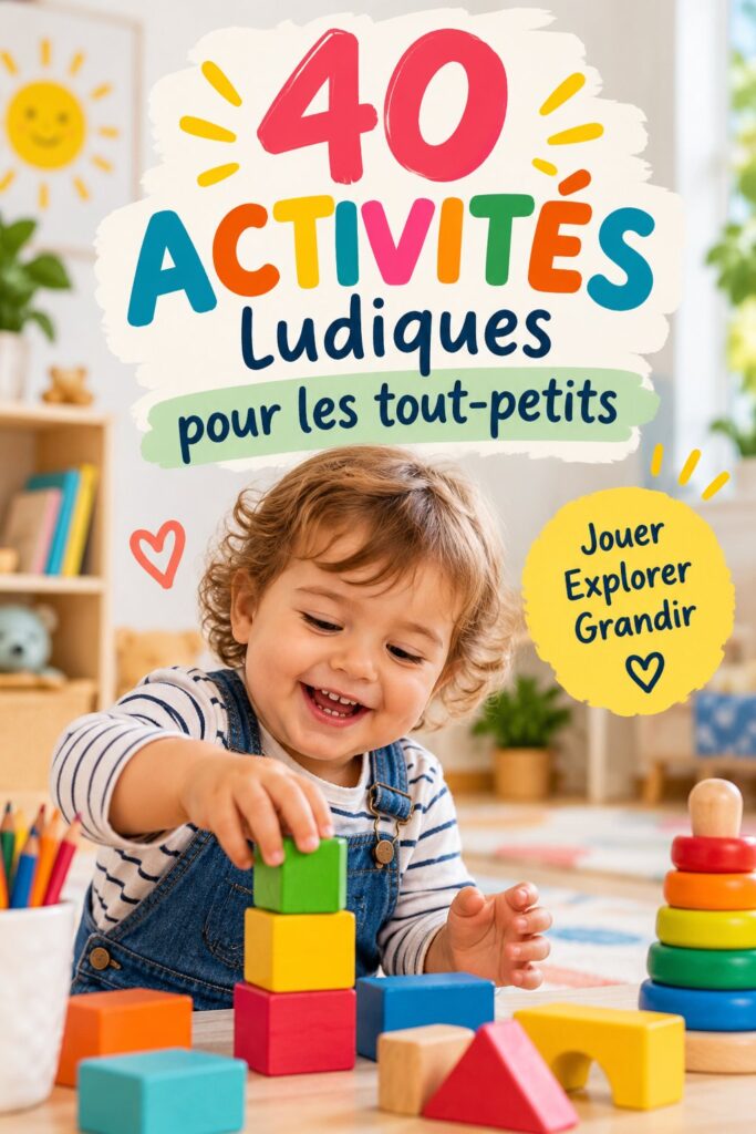 Des enfants heureux jouant ensemble avec des jouets colorés à l'intérieur.