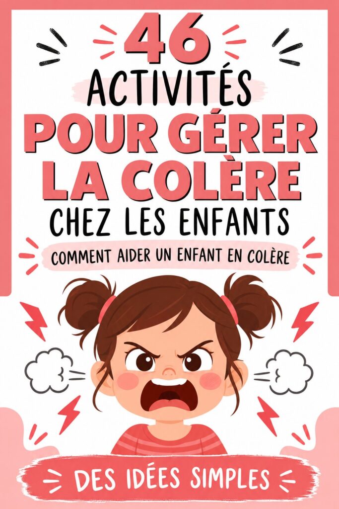 Un enfant en train de faire une activité créative pour gérer sa colère.