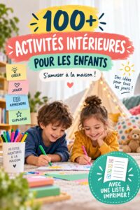 Un enfant amusé par des activités intérieures créatives