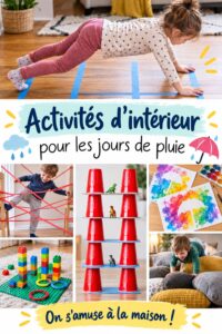 Une famille heureuse jouant ensemble à des jeux de société pendant une journée pluvieuse.