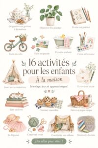 Un enfant en train de faire un bricolage créatif à la maison