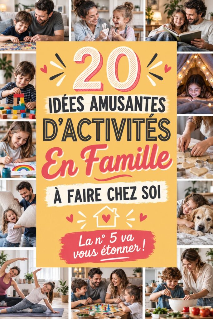 Une famille joyeuse jouant ensemble à des jeux de société à la maison.