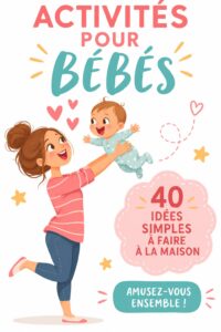 Bébé riant pendant une activité ludique avec sa maman