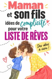 Mère et fils partageant un moment de complicité en faisant une activité ensemble