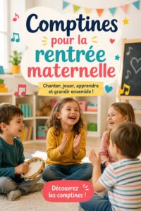 Petits enfants chantant des comptines pour préparer la rentrée scolaire.