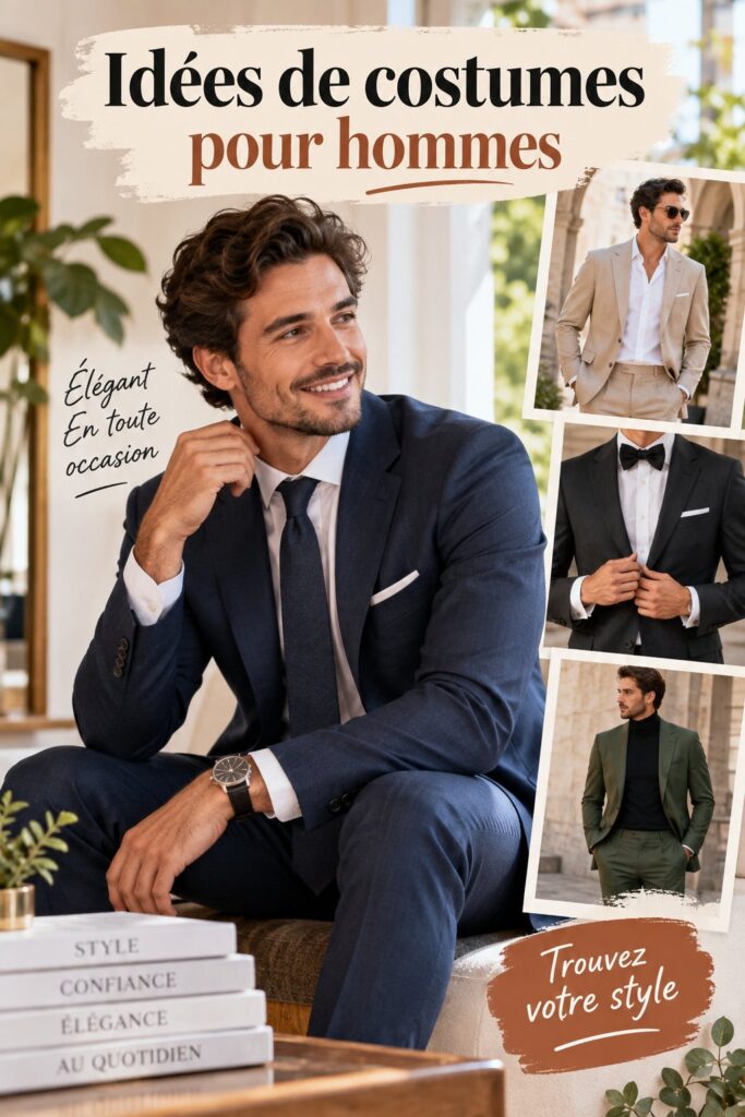 Costume masculin original et tendance pour des événements festifs