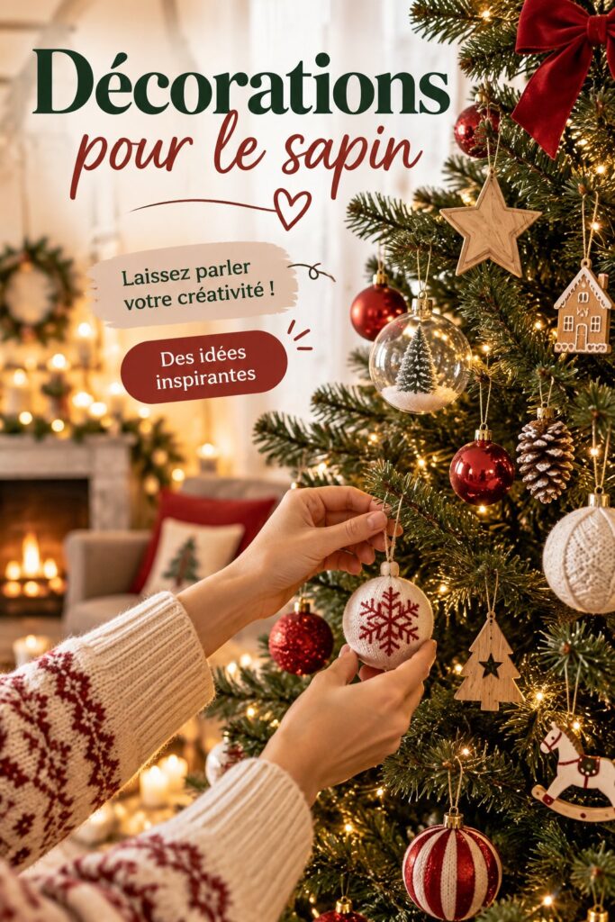 Un sapin de Noël magnifiquement décoré avec des décorations créatives et colorées