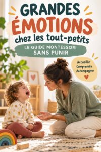 Une mère et son enfant explorent des activités Montessori pour gérer les émotions.