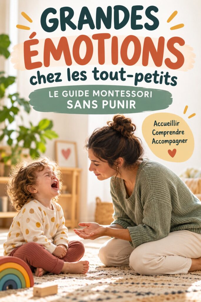 Une mère et son enfant explorent des activités Montessori pour gérer les émotions.