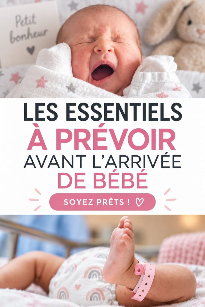 Chambre de bébé avec des meubles essentiels prêts pour l'arrivée d'un nouveau-né.