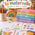 Enfant utilisant un fichier éducatif pour la maternelle.