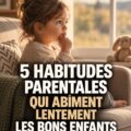 Une mère câlinant son enfant dans un cadre serein, illustrant des pratiques parentales aimantes.