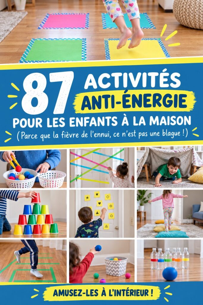 Des enfants jouant ensemble avec des jeux d'intérieur créatifs.
