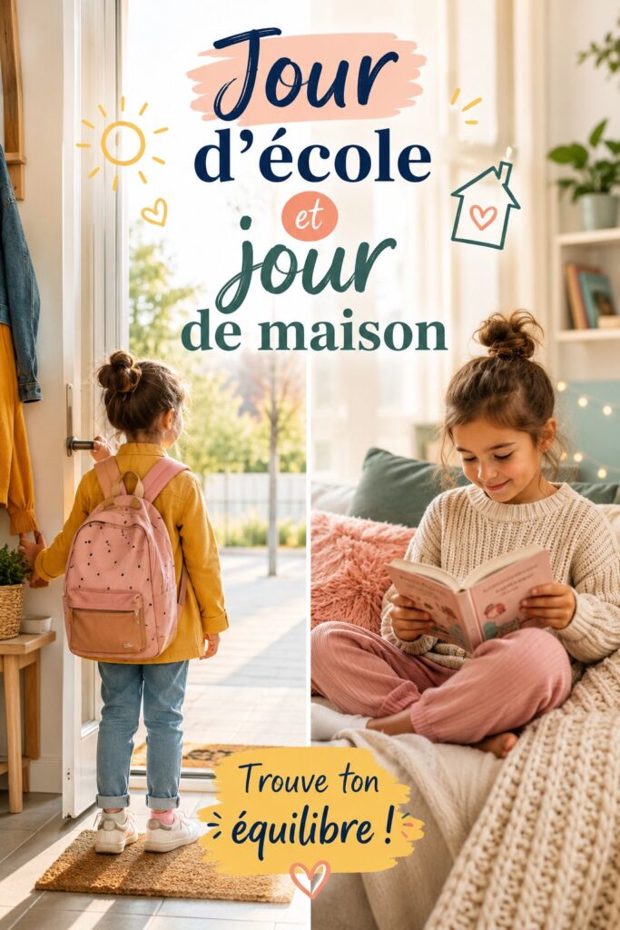 Enfant heureux lors d'une journée d'école en petite section avec une routine structurée.
