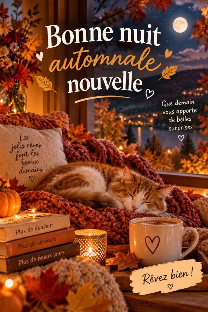 Une famille se préparant pour une nuit d'automne sereine ensemble