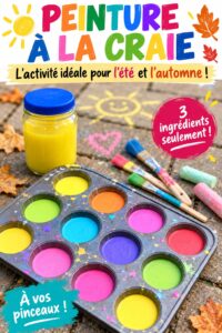 Une main d'enfants utilisant de la peinture à la craie pour dessiner sur un trottoir.