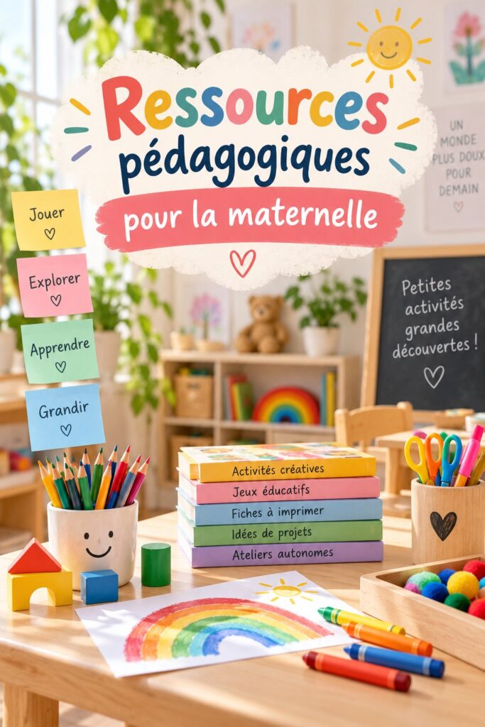 Des enfants en train d'apprendre avec des outils pédagogiques adaptés à la maternelle.
