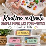 Un enfant de deux ans découvre sa routine matinale.