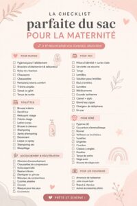 Un sac d'hôpital bien préparé avec des essentiels pour les mamans