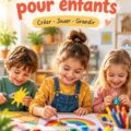 Des enfants jouant et créant ensemble à la maison, source d'amusement et d'apprentissage.