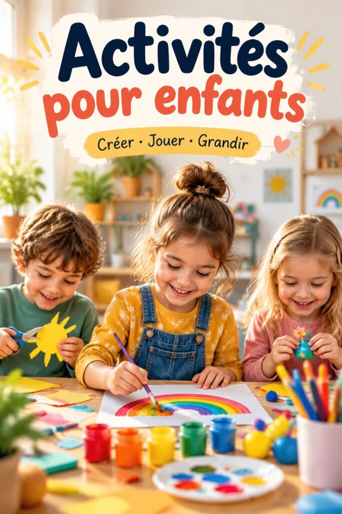 Des enfants jouant et créant ensemble à la maison, source d'amusement et d'apprentissage.