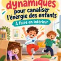 Un groupe d'enfants s'amusant avec des jeux intérieurs dynamiques