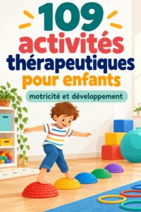 Enfant s'amusant avec des activités manuelles pour améliorer sa motricité fine.