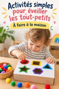 Des enfants en train de réaliser des activités manuelles simples et ludiques.