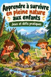 Enfants apprenant des compétences de survie en pleine nature.