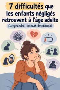 Un adulte réfléchissant à son enfance et ses défis liés à la négligence