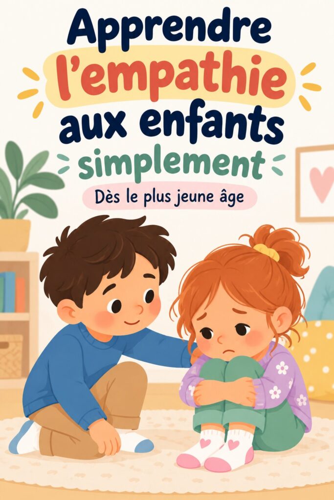 Un enfant et un parent lisant un livre sur l'empathie ensemble.