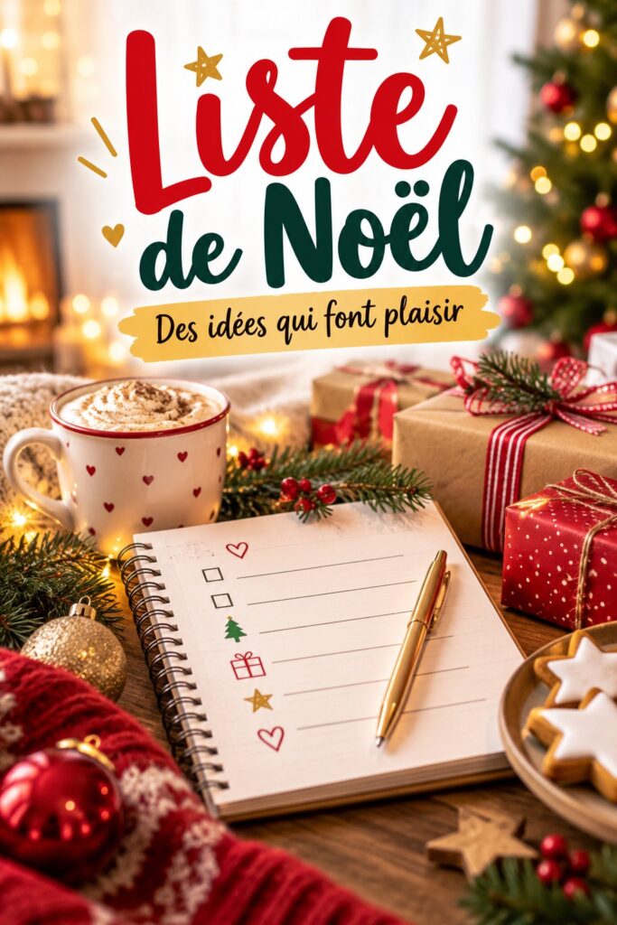 Une maman et son enfant en train de créer une liste de Noël ensemble avec des jouets autour d'eux.