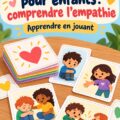 Jeu de la gentillesse pour enfants, illustrant des enfants jouant ensemble avec des cartes.