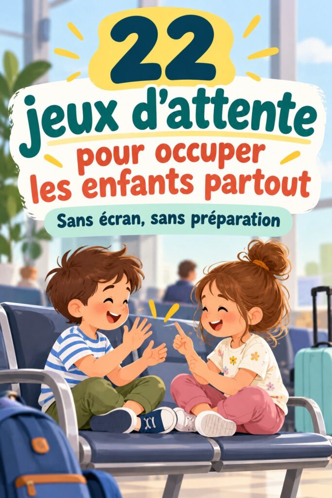 Des enfants jouant ensemble à des jeux d'attente dans un parc.