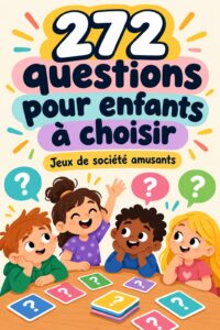 Enfants riant ensemble en jouant à des questions ludiques 'Plutôt que'.