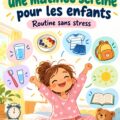 Image de plusieurs enfants heureux se préparant le matin