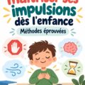 Enfant concentré sur un exercice de contrôle des impulsions avec sa mère.