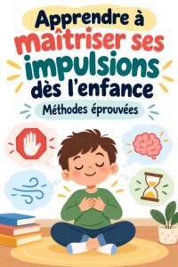 Enfant concentré sur un exercice de contrôle des impulsions avec sa mère.
